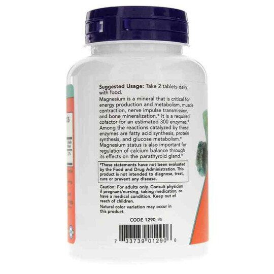 Magnesium Citrate Tablets 200 Mg, NOW